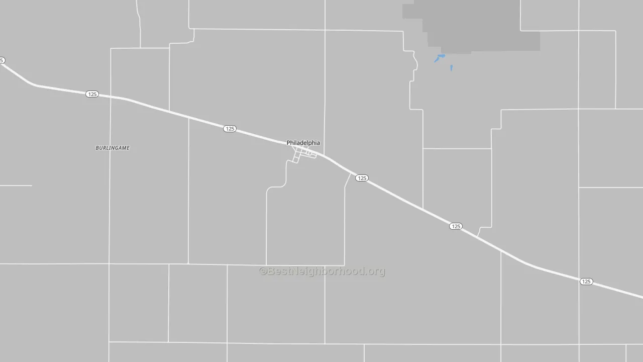 Transit Grade map of Philadelphia, IL