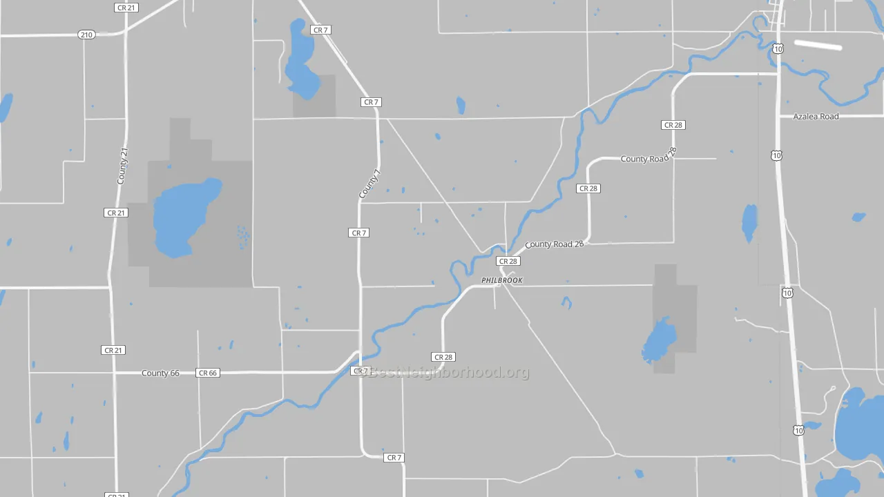 Transit Grade map of Philbrook, MN