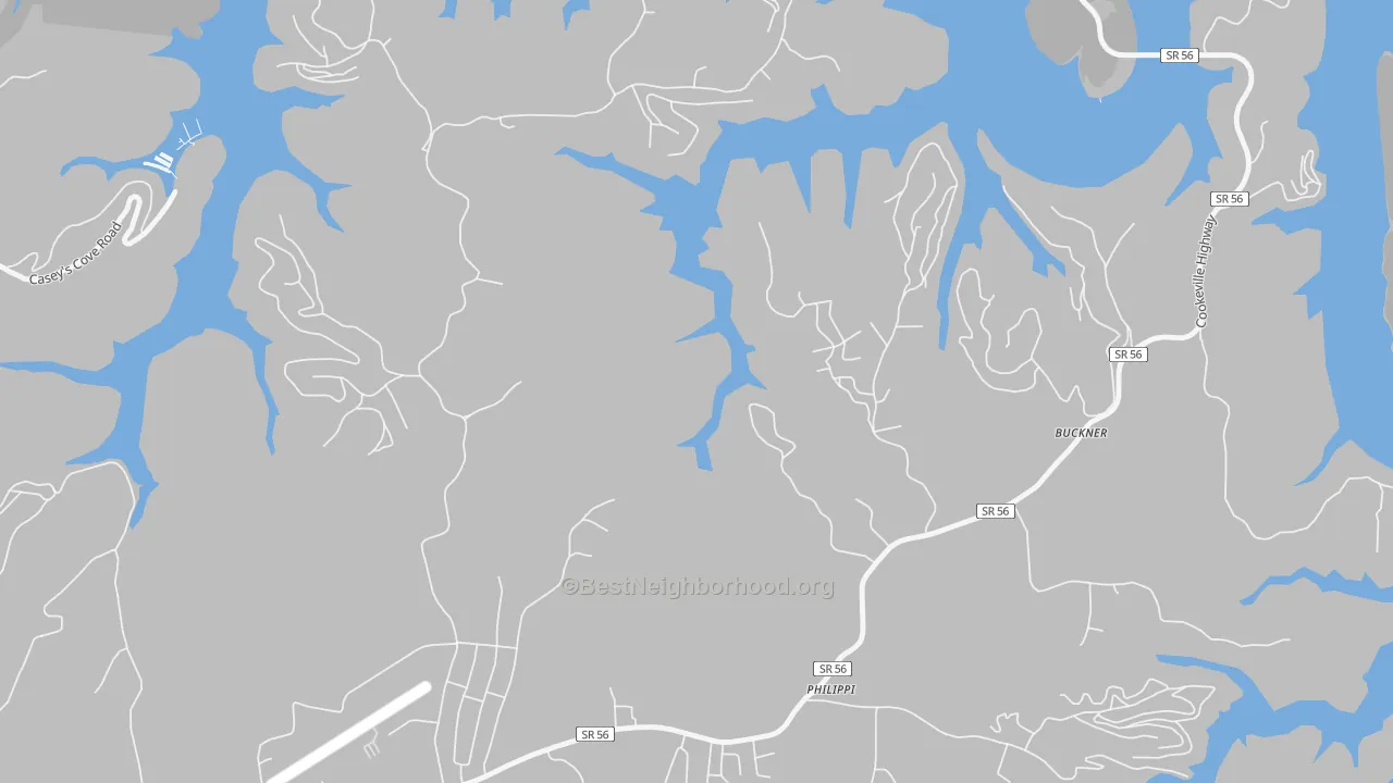 Transit Grade map of Philippi, TN