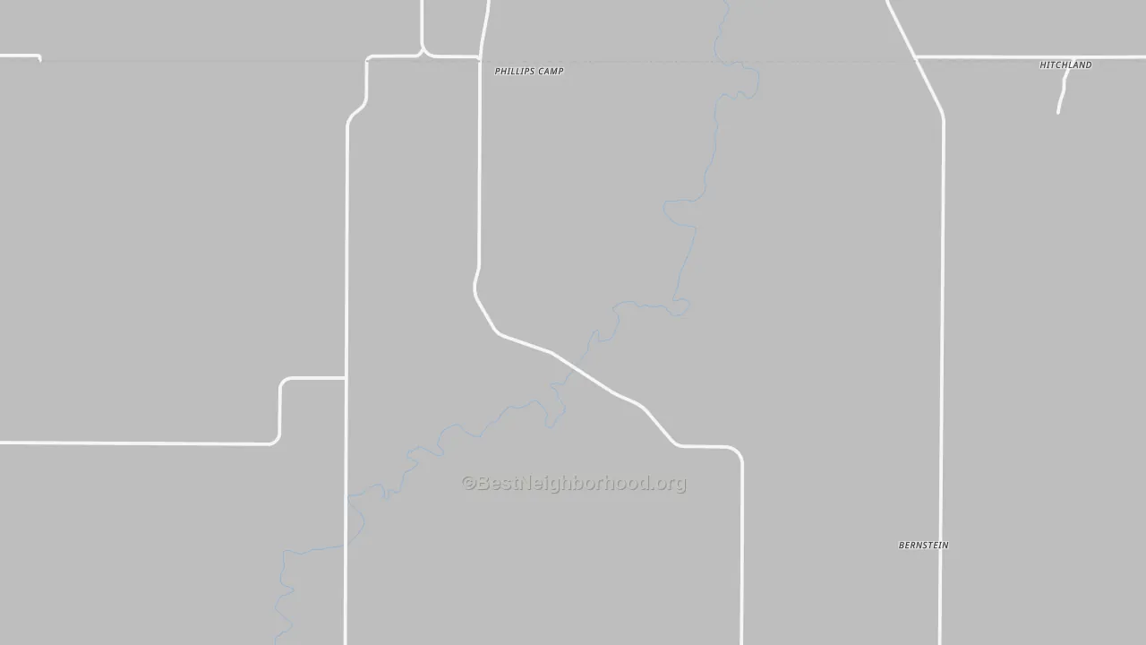 Transit Grade map of Phillips Camp, TX