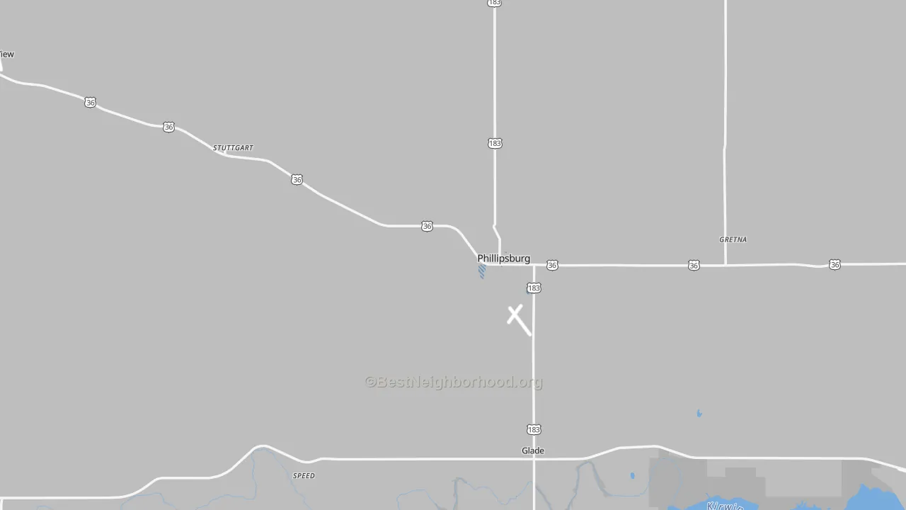 Transit Grade map of Phillips County, KS