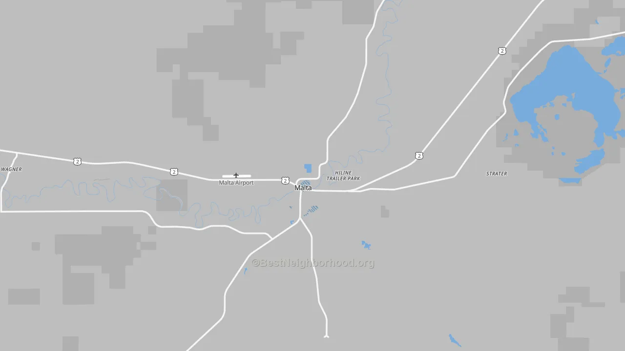 Transit Grade map of Phillips County, MT