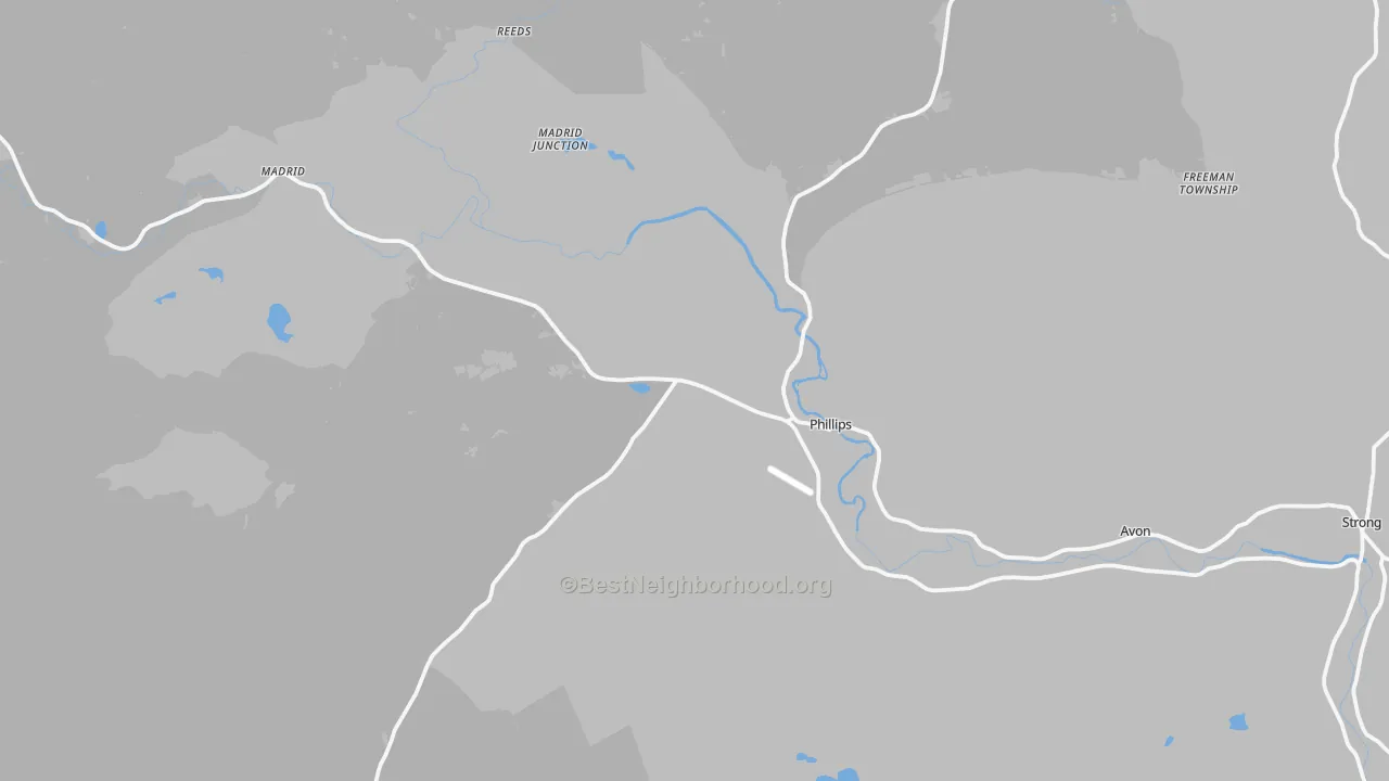 Transit Grade map of Phillips, ME