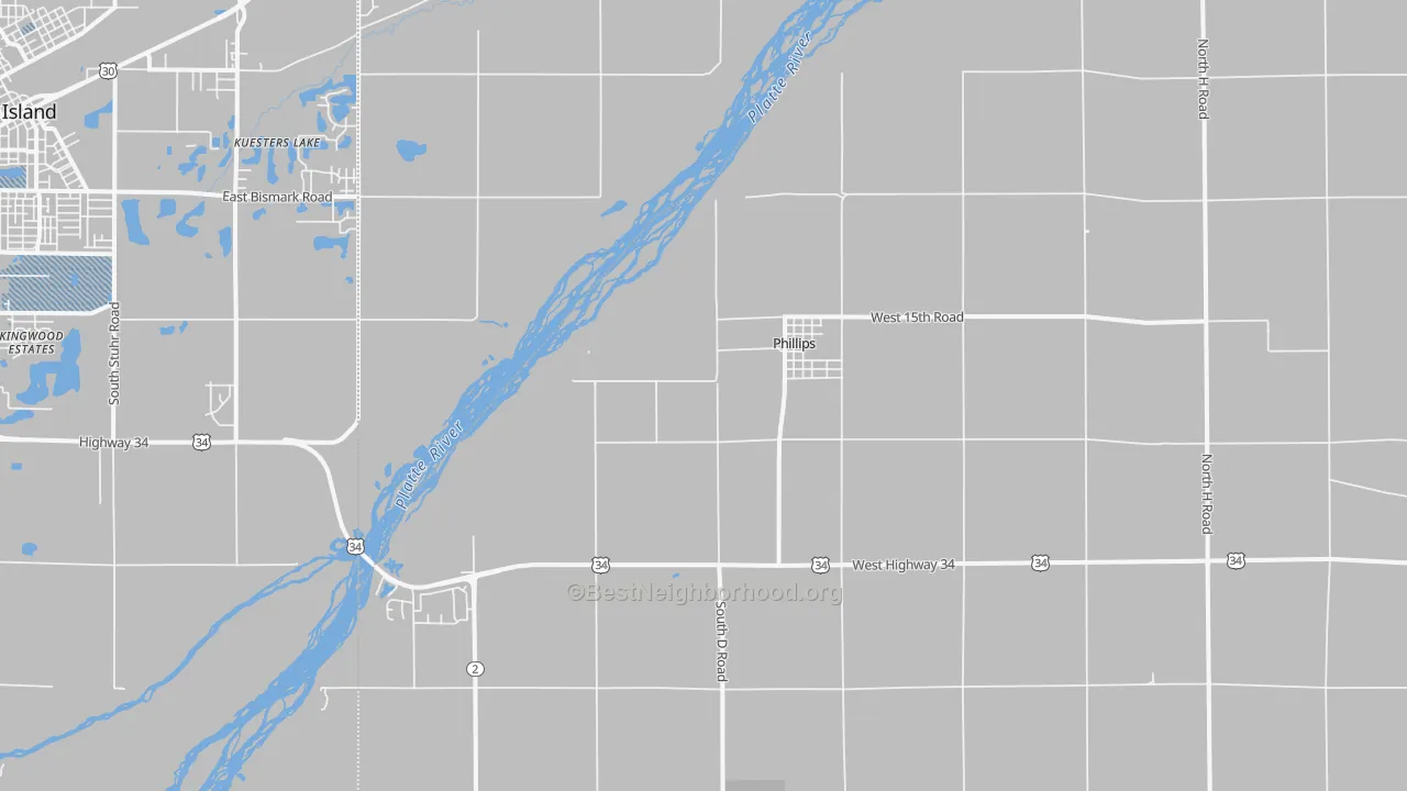Transit Grade map of Phillips, NE