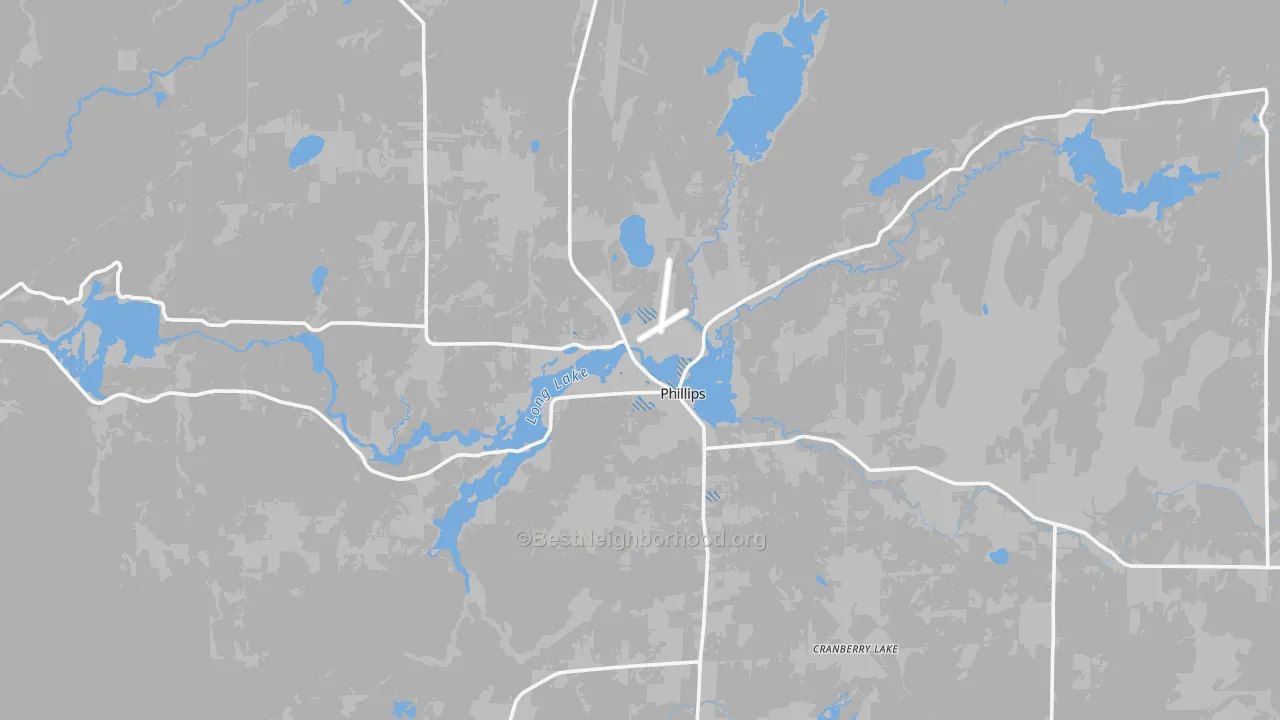 Transit Grade map of Phillips, WI