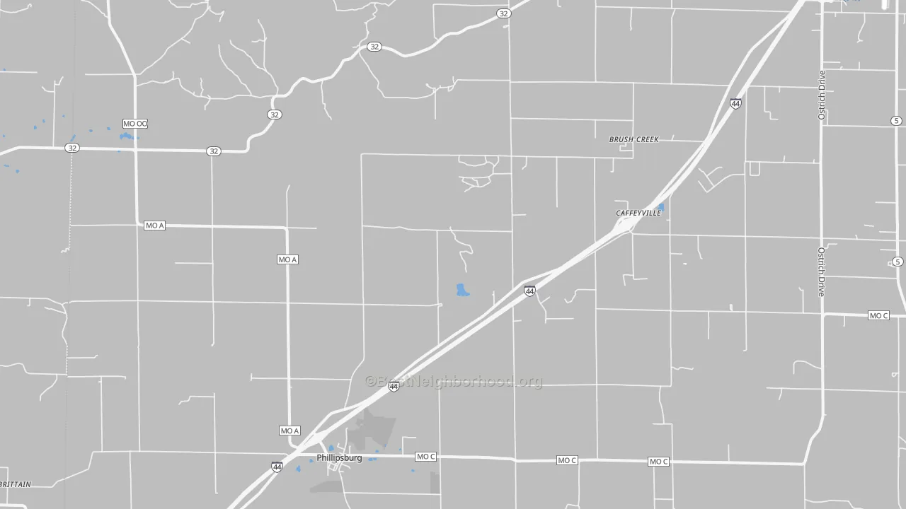 Transit Grade map of Phillipsburg, MO
