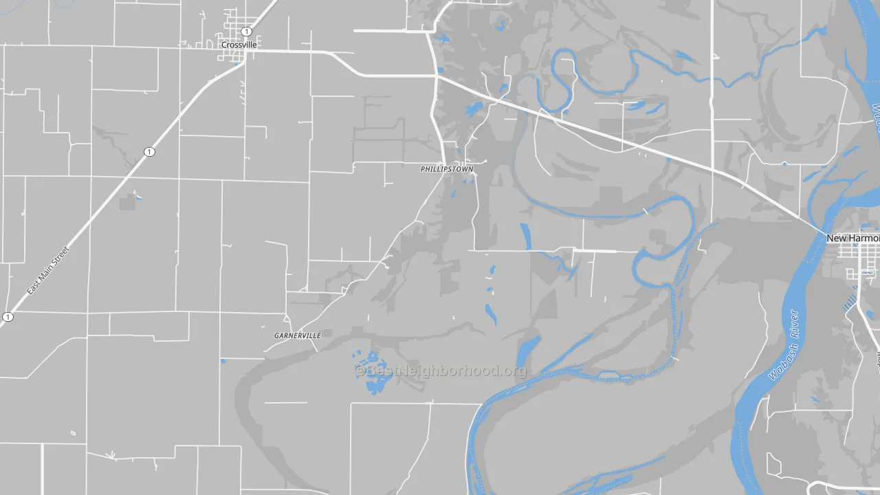 Transit Grade map of Phillipstown, IL