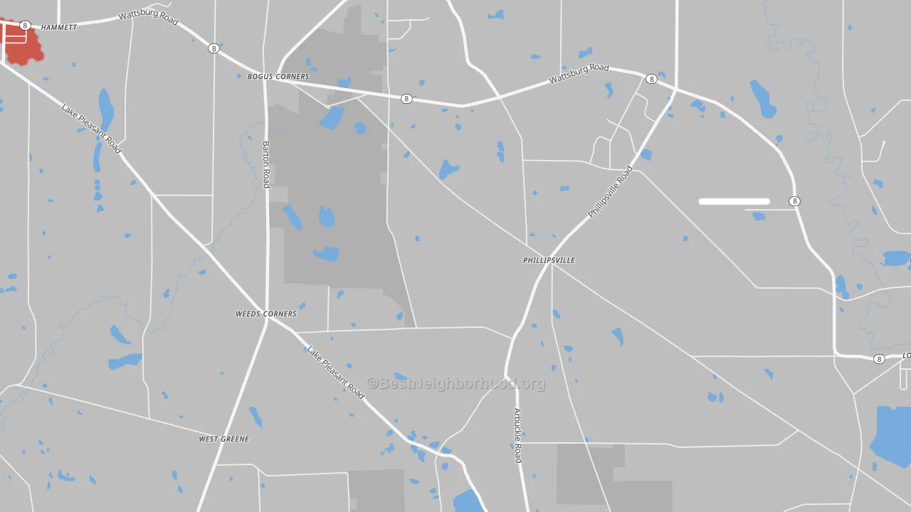 Transit Grade map of Phillipsville, PA