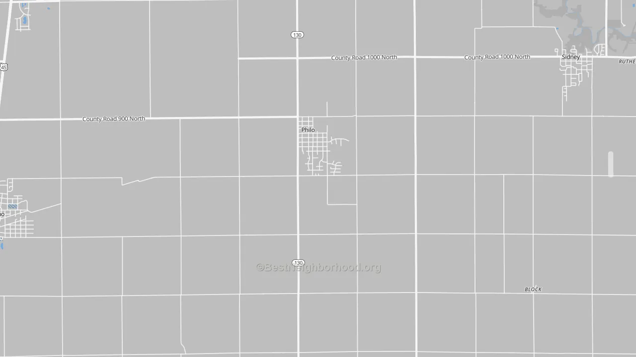 Transit Grade map of Philo, IL
