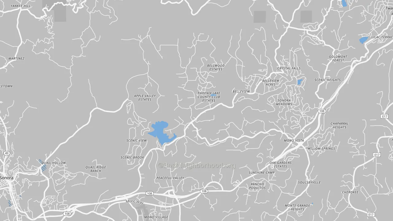 Transit Grade map of Phoenix Lake, CA