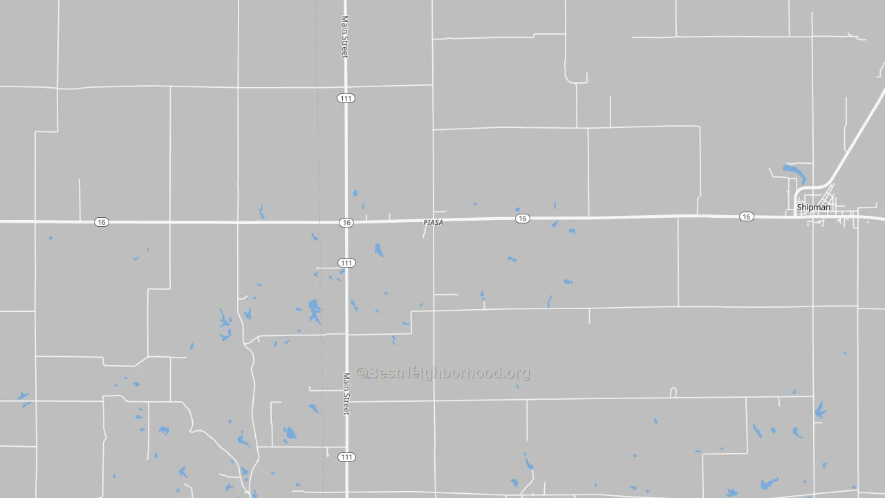 Transit Grade map of Piasa, IL