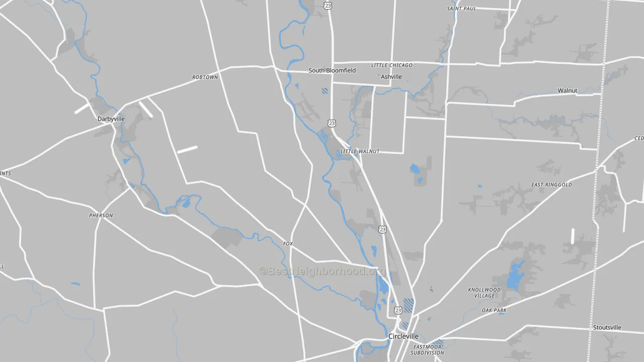 Transit Grade map of Pickaway County, OH