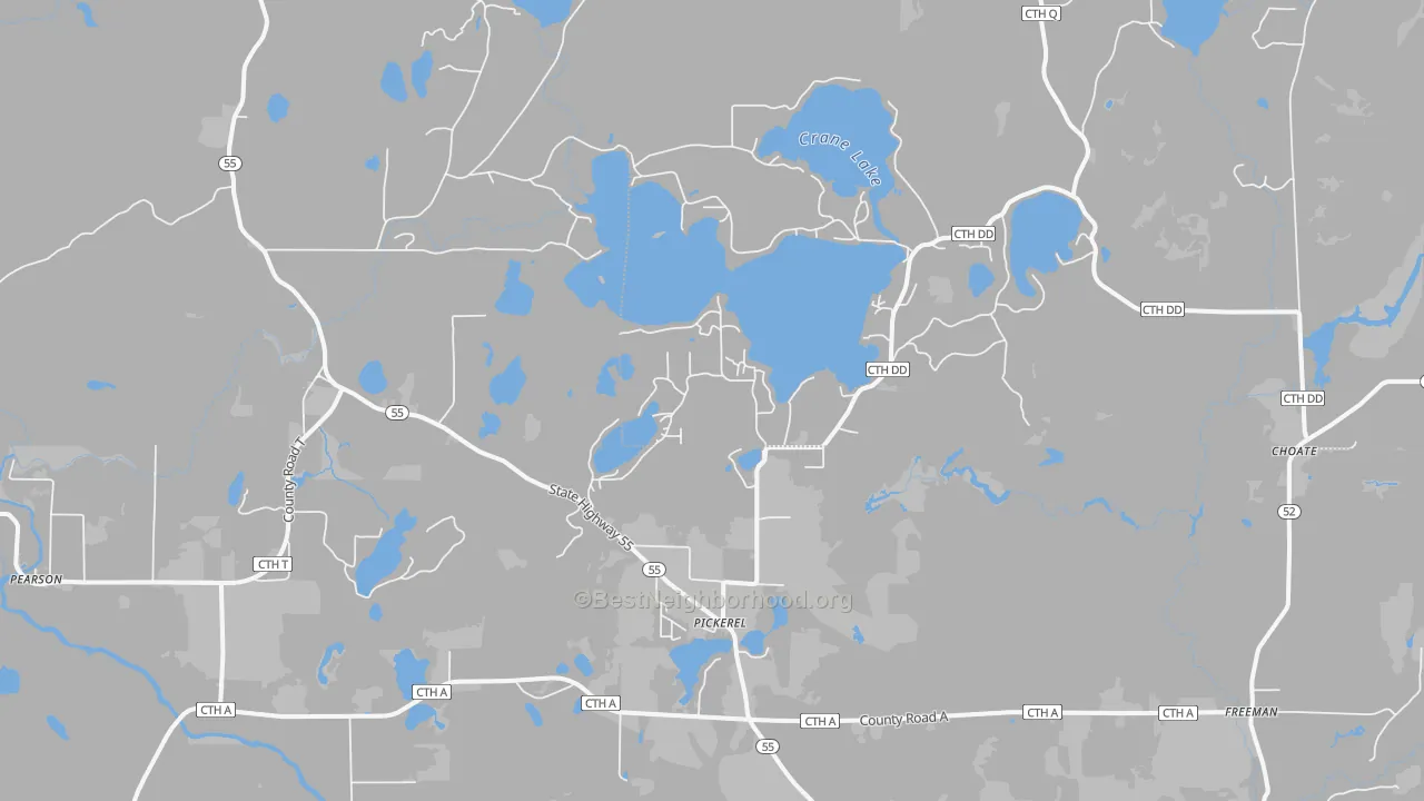 Transit Grade map of Pickerel, WI
