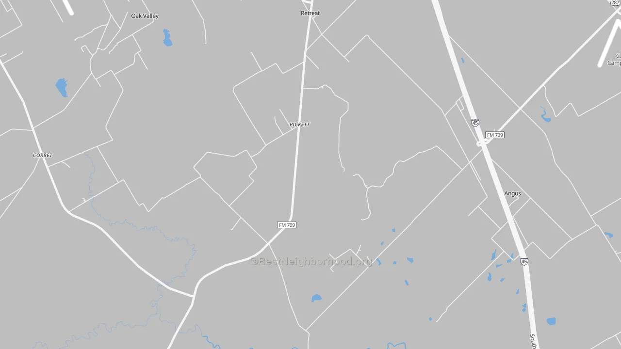 Transit Grade map of Pickett, TX