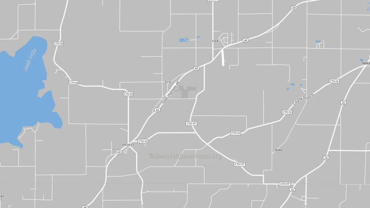 Transit Grade map of Pickett, WI