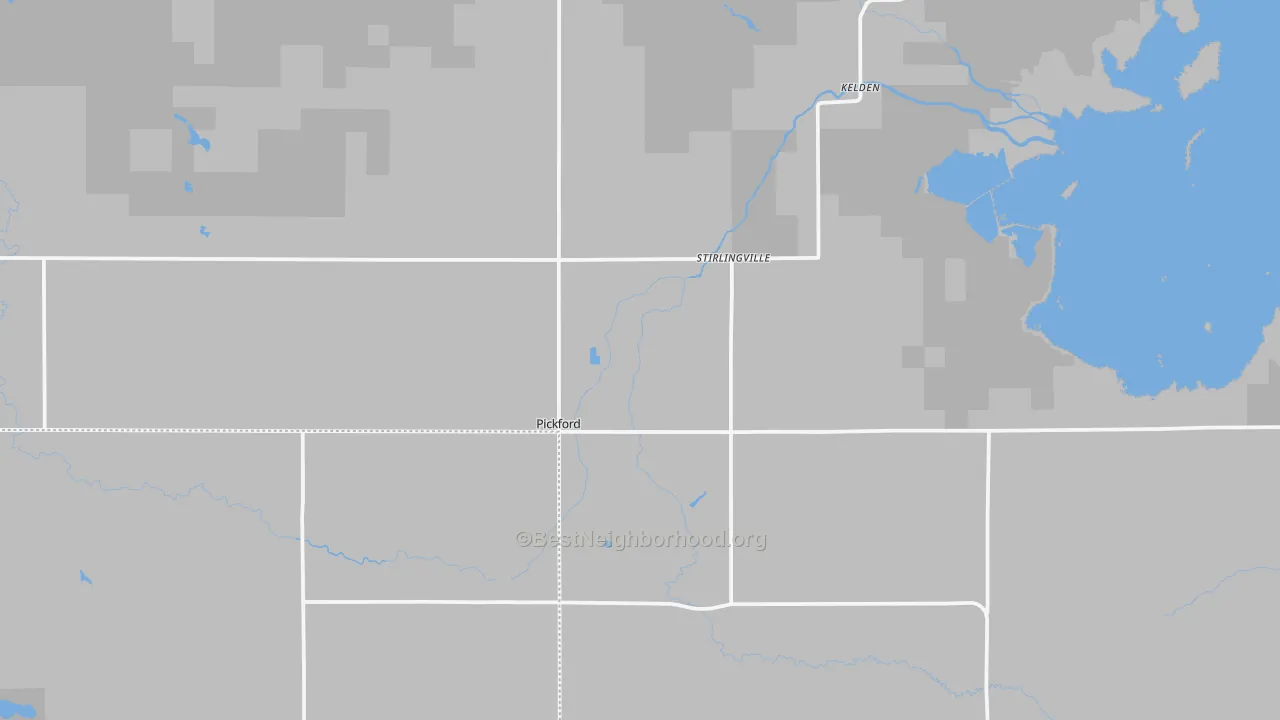 Transit Grade map of Pickford, MI