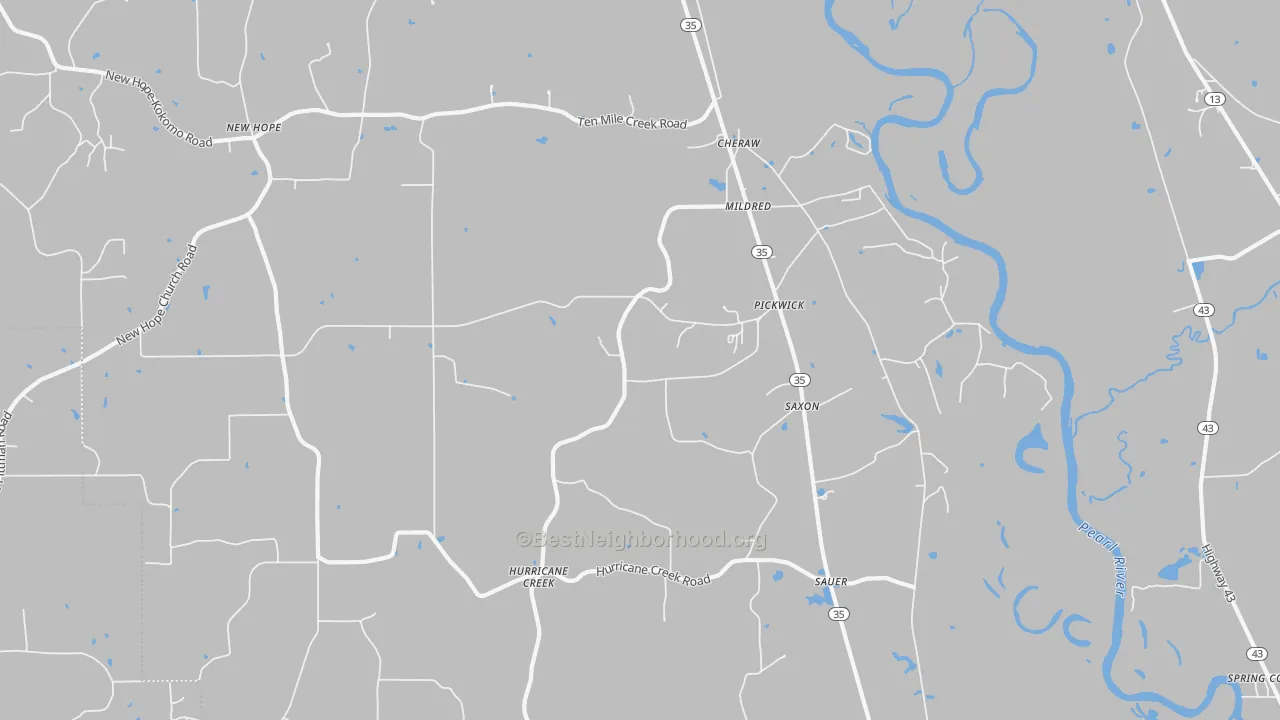 Transit Grade map of Pickwick, MS