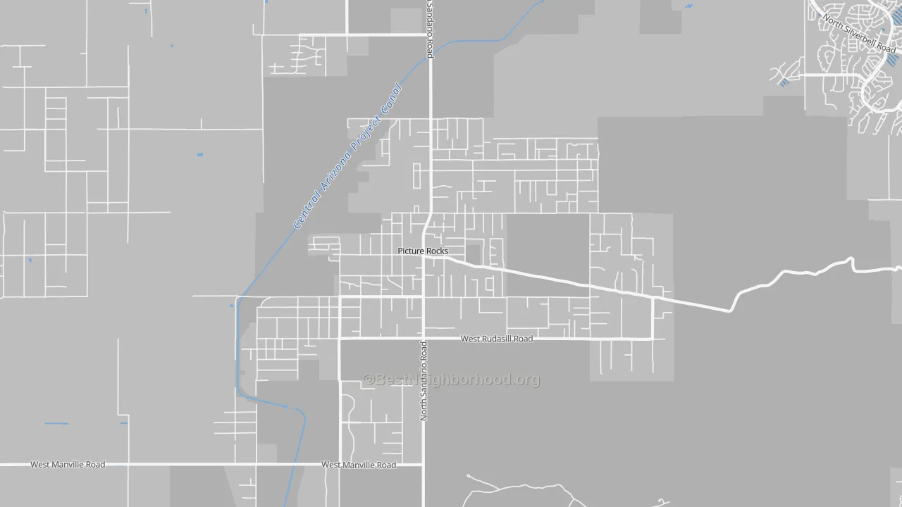 Transit Grade map of Picture Rocks, AZ