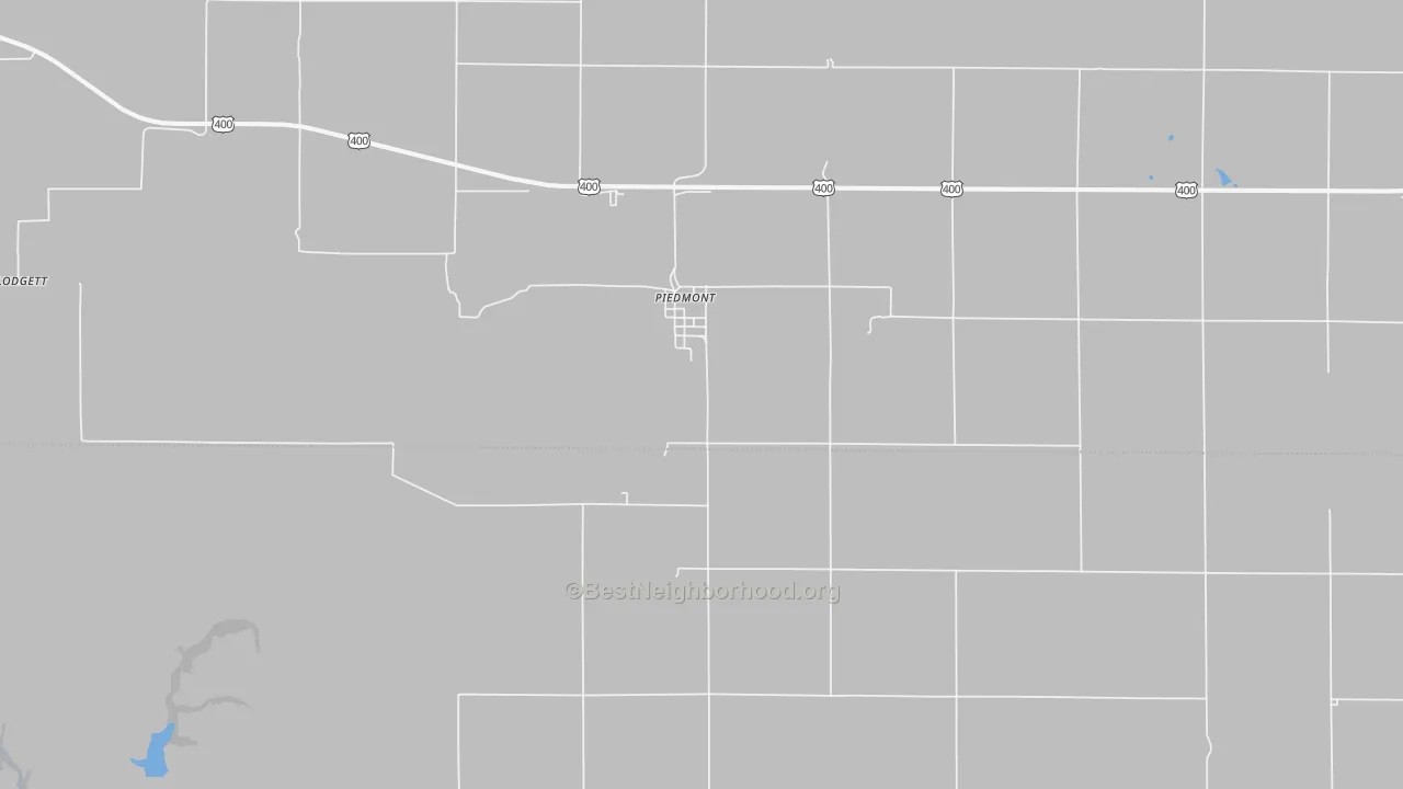 Transit Grade map of Piedmont, KS