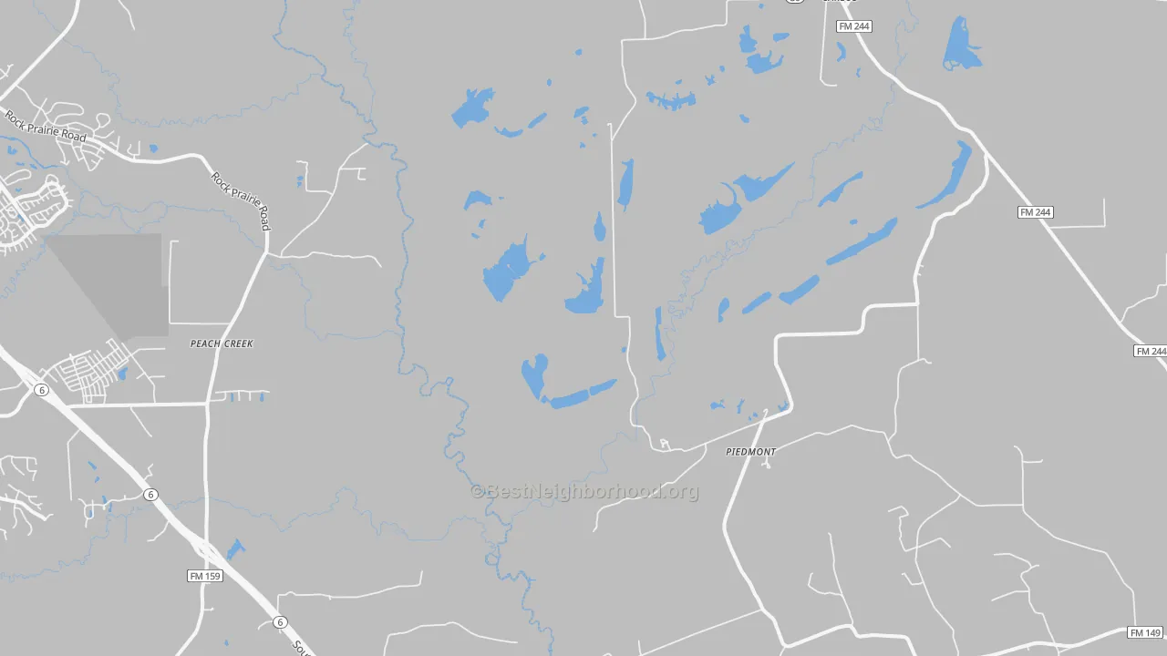Transit Grade map of Piedmont, TX