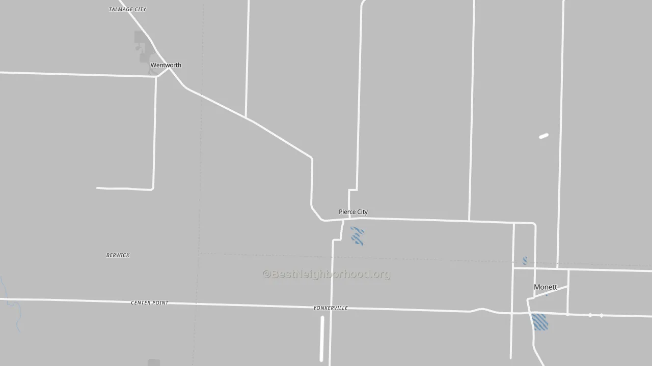 Transit Grade map of Pierce City, MO