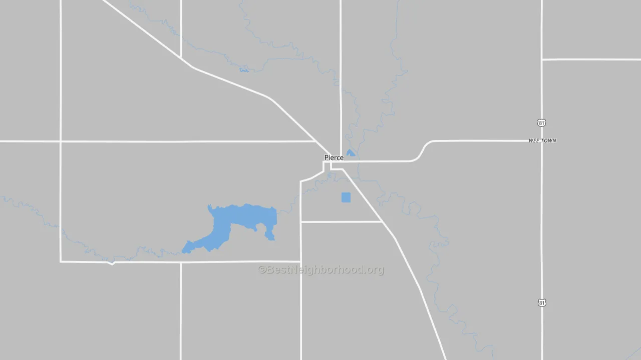 Transit Grade map of Pierce, NE