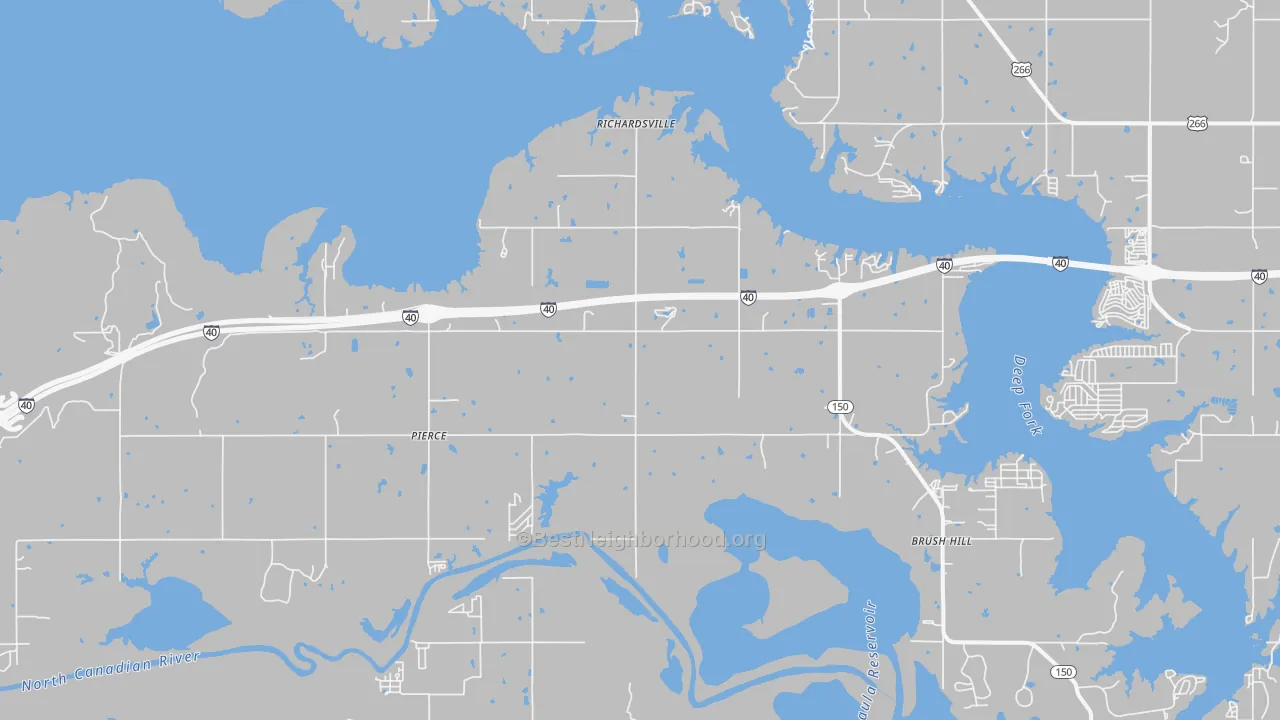 Transit Grade map of Pierce, OK