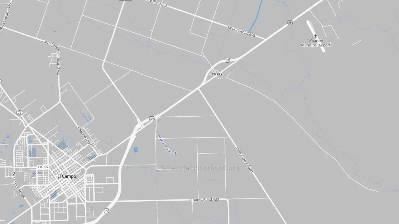 Transit Grade map of Pierce, TX