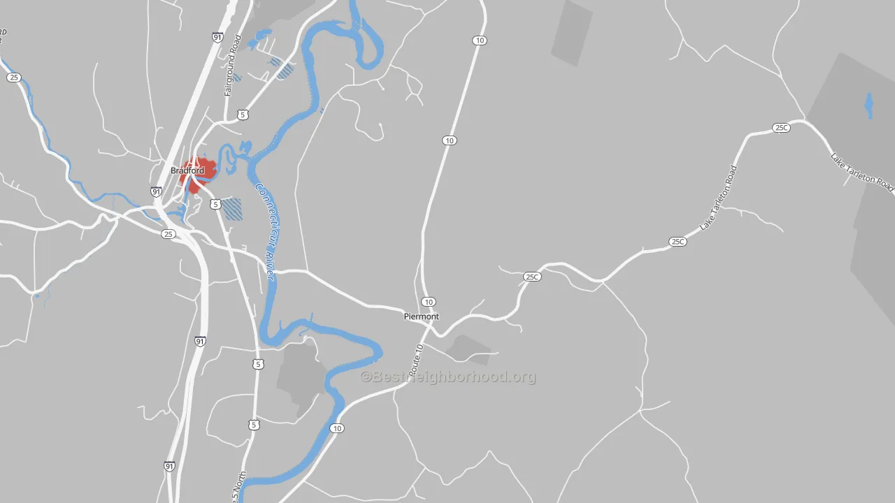 Transit Grade map of Piermont, NH