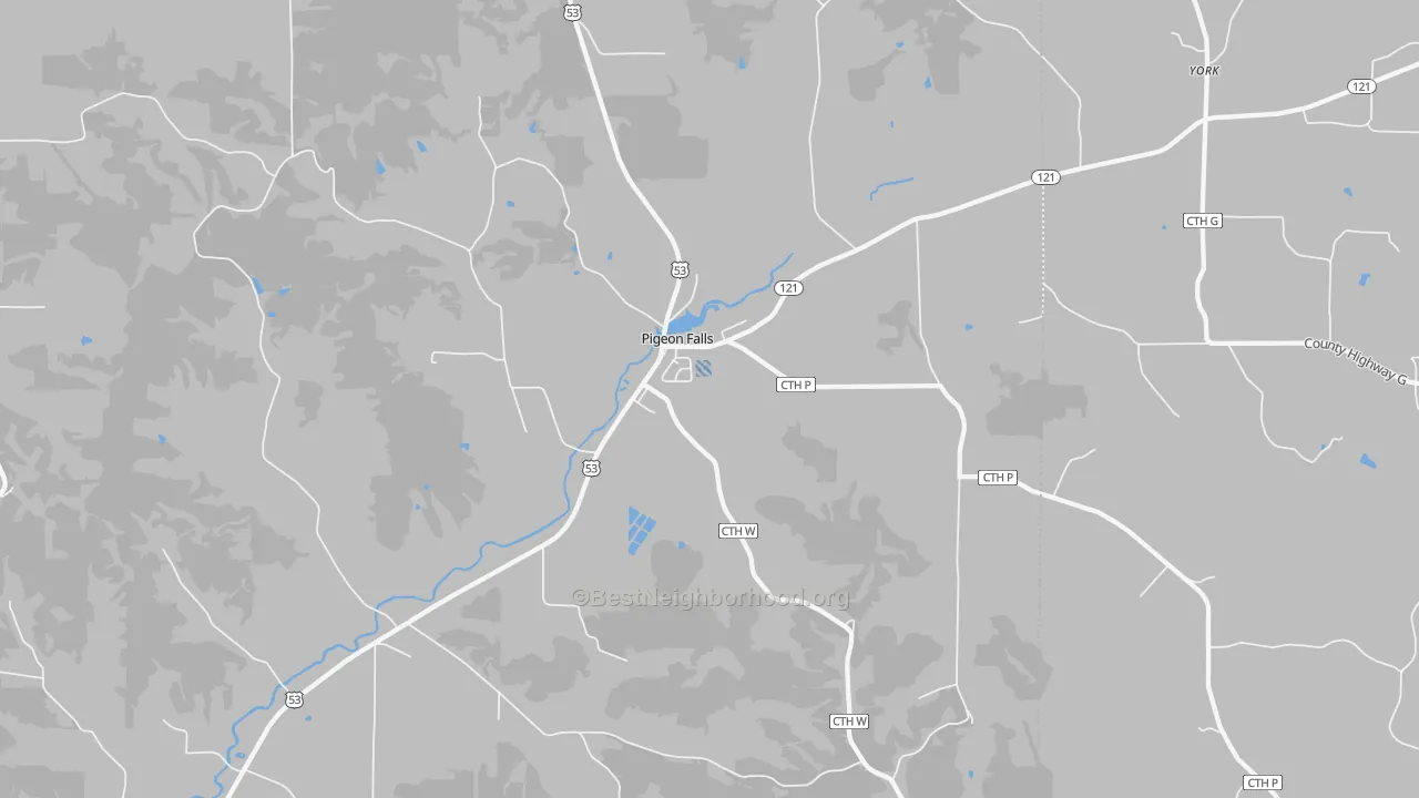 Transit Grade map of Pigeon Falls, WI