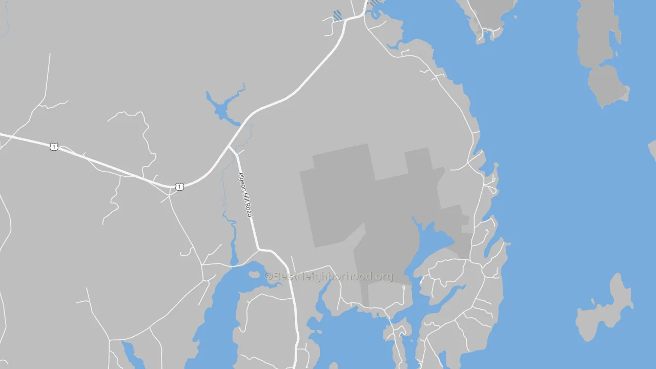 Transit Grade map of Pigeon Hill, ME