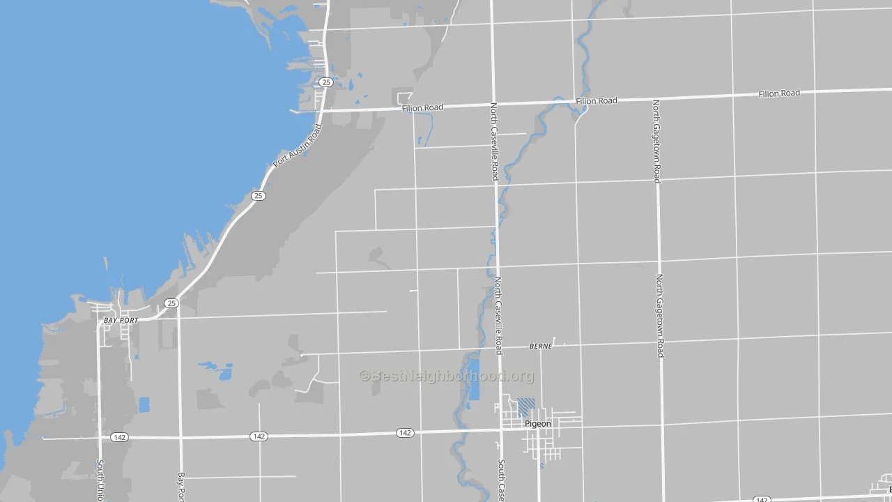 Transit Grade map of Pigeon, MI