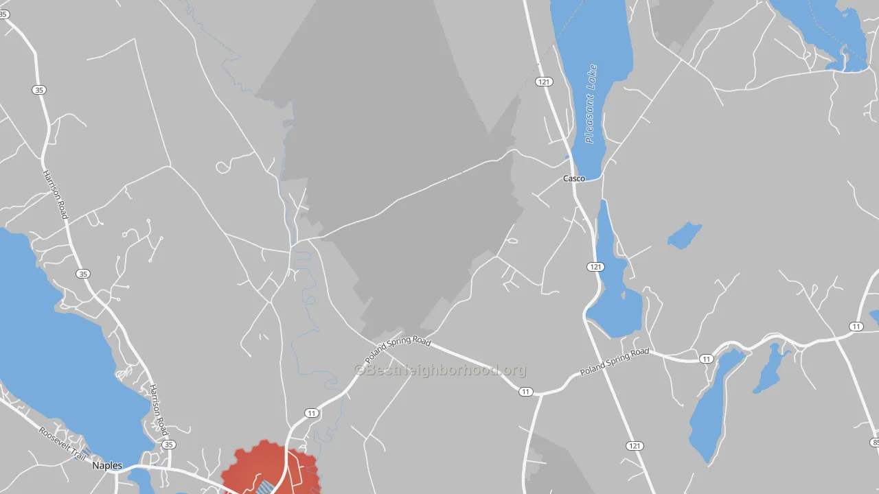 Transit Grade map of Pike Corner, ME
