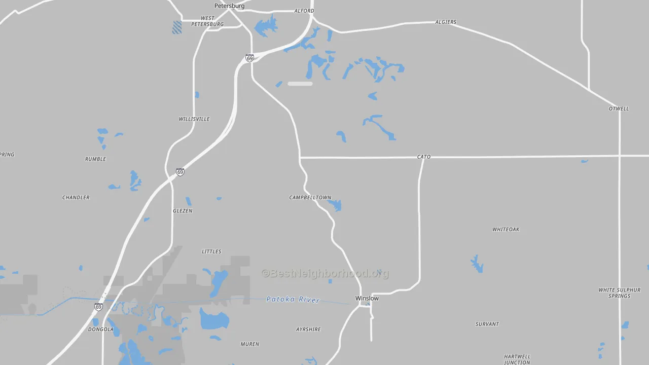 Transit Grade map of Pike County, IN