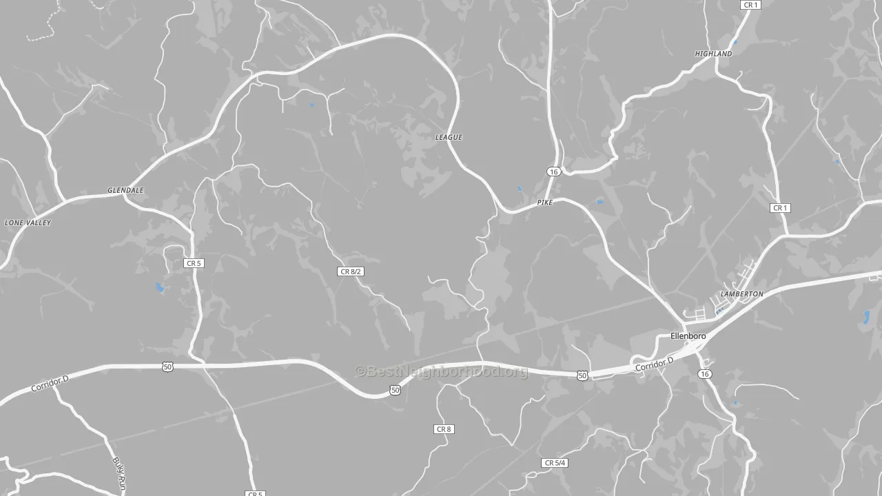 Transit Grade map of Pike, WV