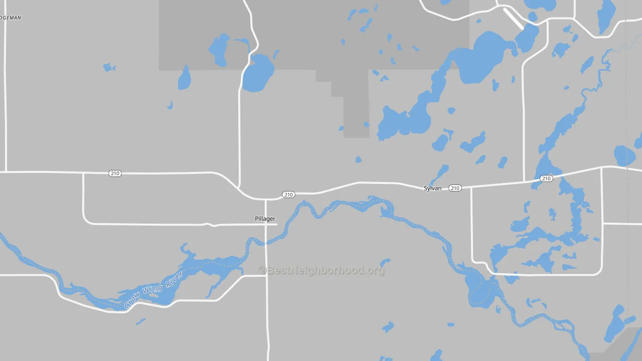 Transit Grade map of Pillager, MN