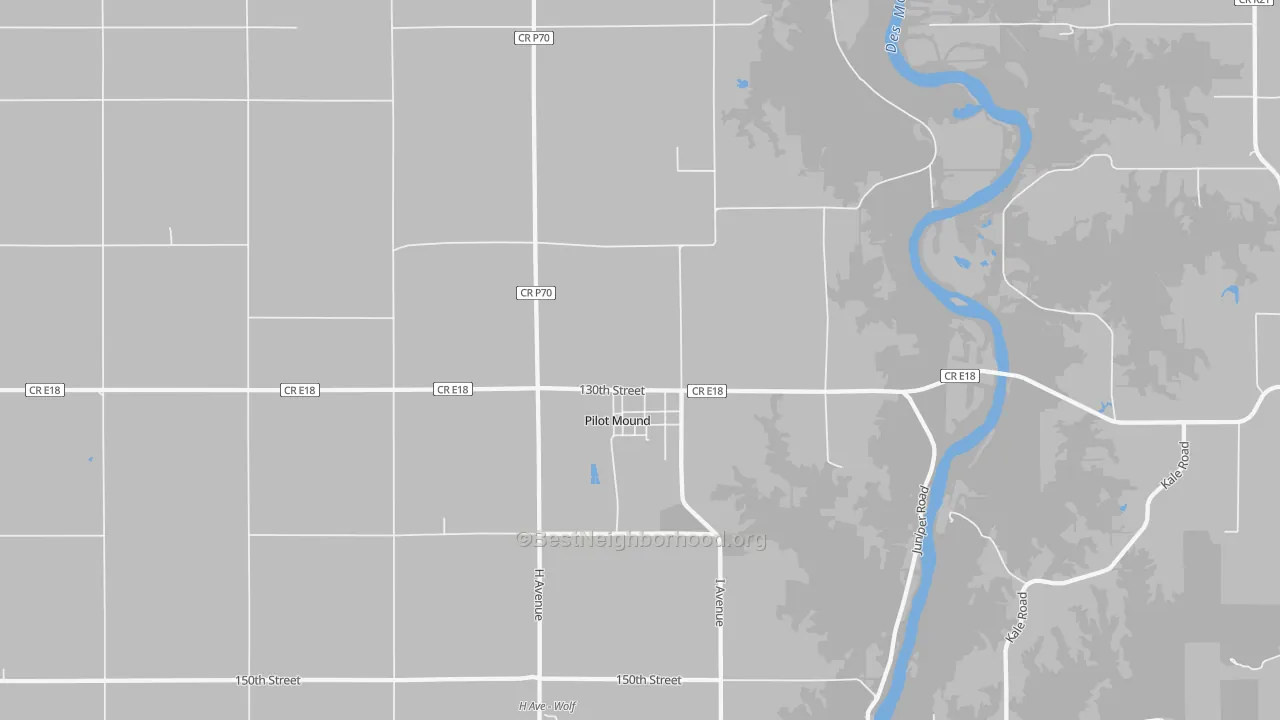 Transit Grade map of Pilot Mound, IA