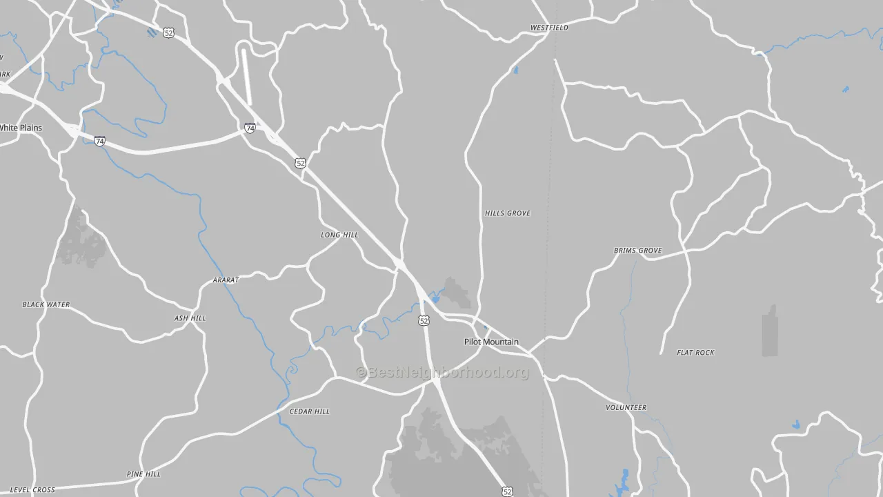 Transit Grade map of Pilot Mountain, NC