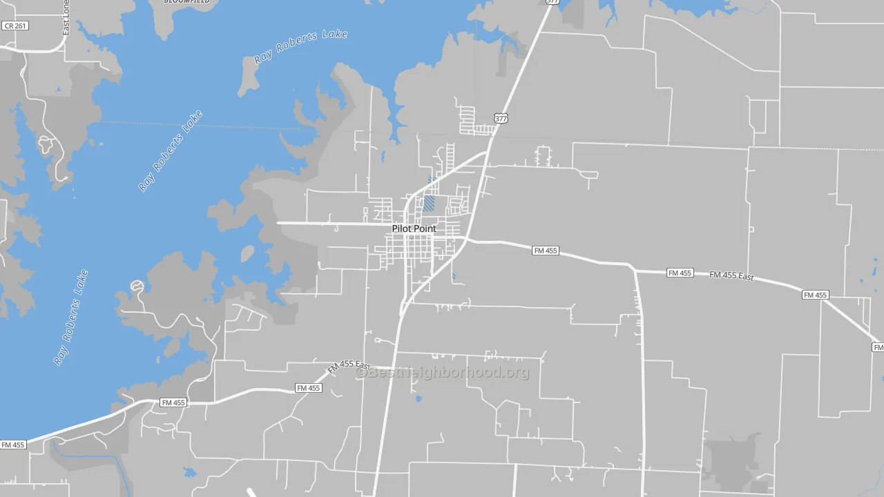 Transit Grade map of Pilot Point, TX