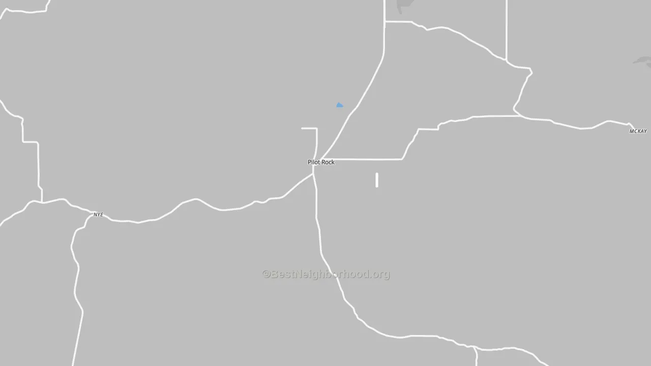 Transit Grade map of Pilot Rock, OR