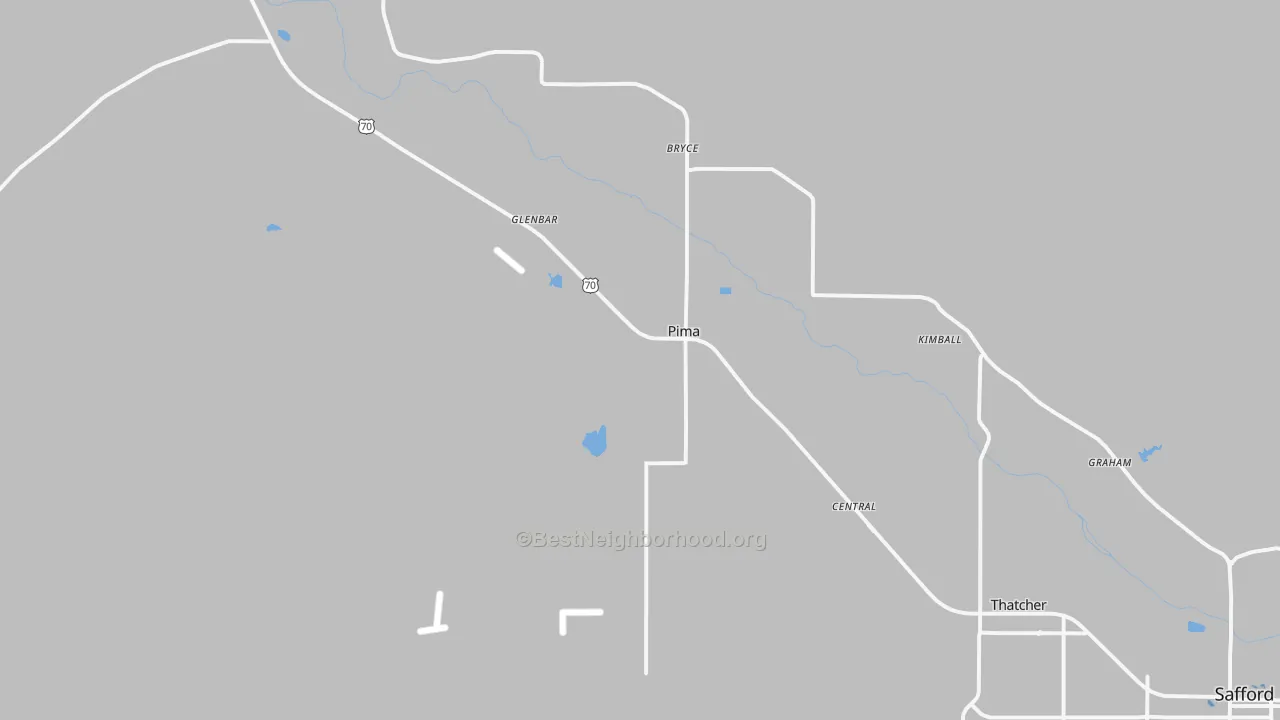 Transit Grade map of Pima, AZ
