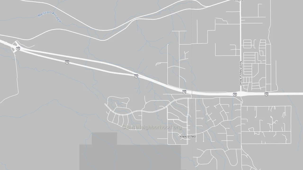 Transit Grade map of Pimaco Two, AZ
