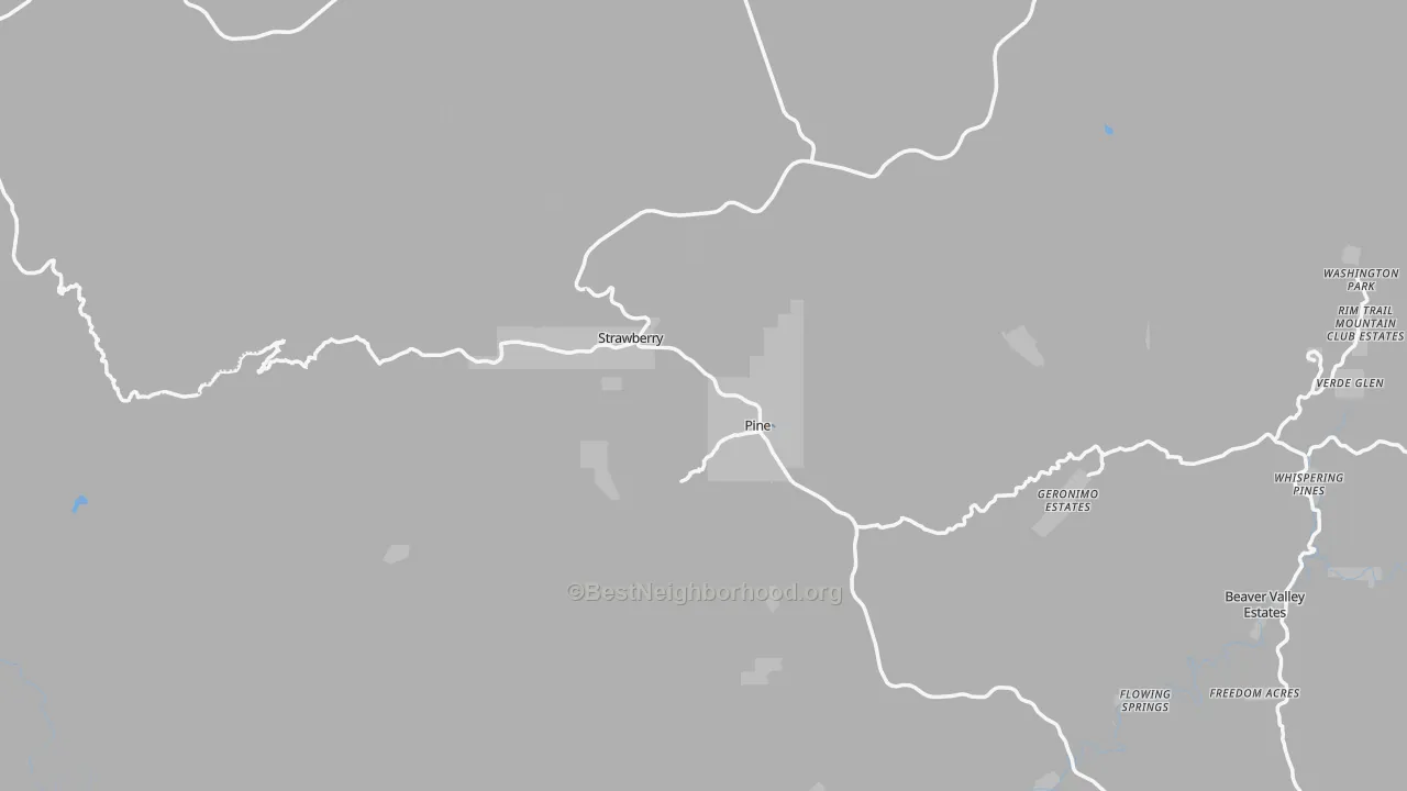Transit Grade map of Pine, AZ