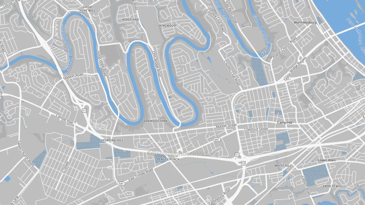 Transit Grade map of Pine Brook, Camp Hill, PA