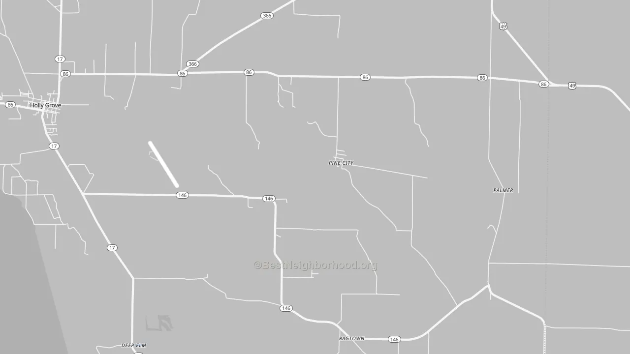 Transit Grade map of Pine City, AR
