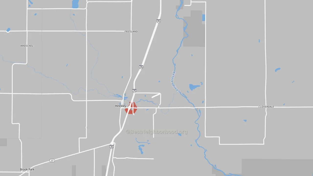 Transit Grade map of Pine County, MN