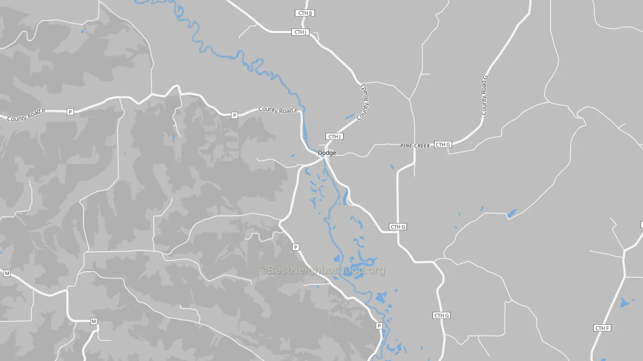 Transit Grade map of Pine Creek, WI
