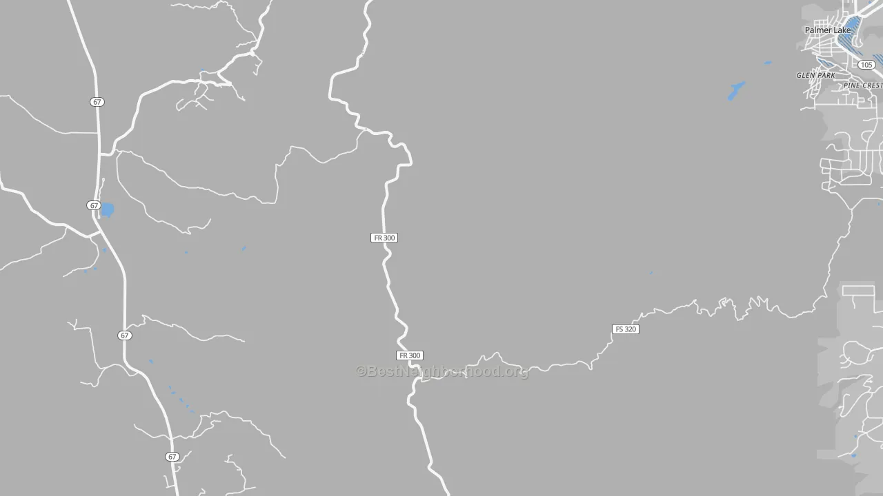 Transit Grade map of Pine Crest, CO