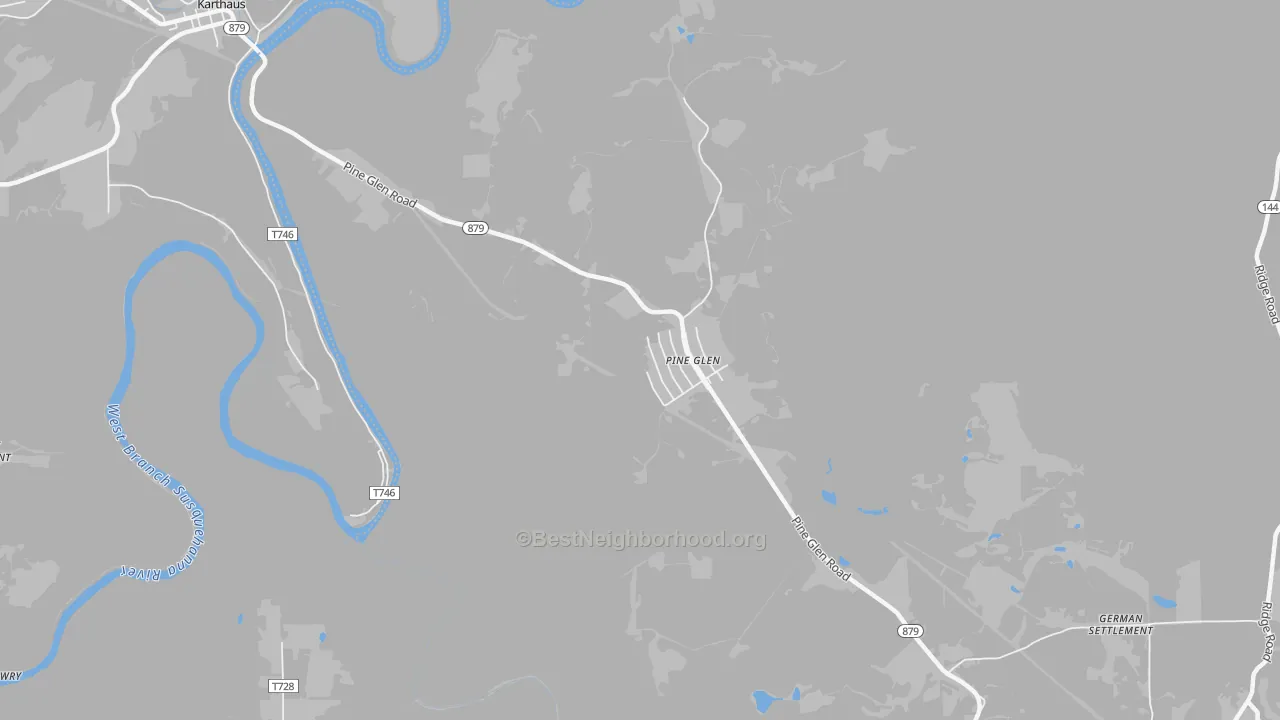 Transit Grade map of Pine Glen, PA