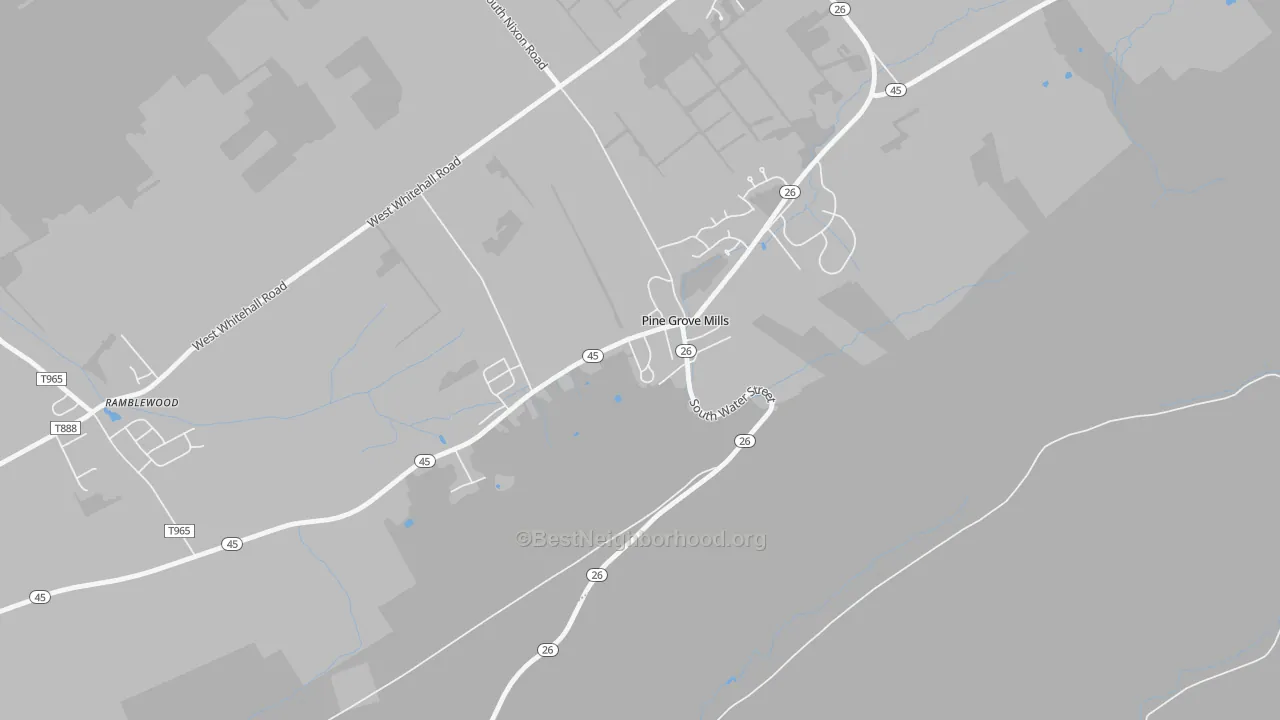 Transit Grade map of Pine Grove Mills, PA